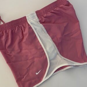 Nike Girls Athletic Shorts in Pink and White